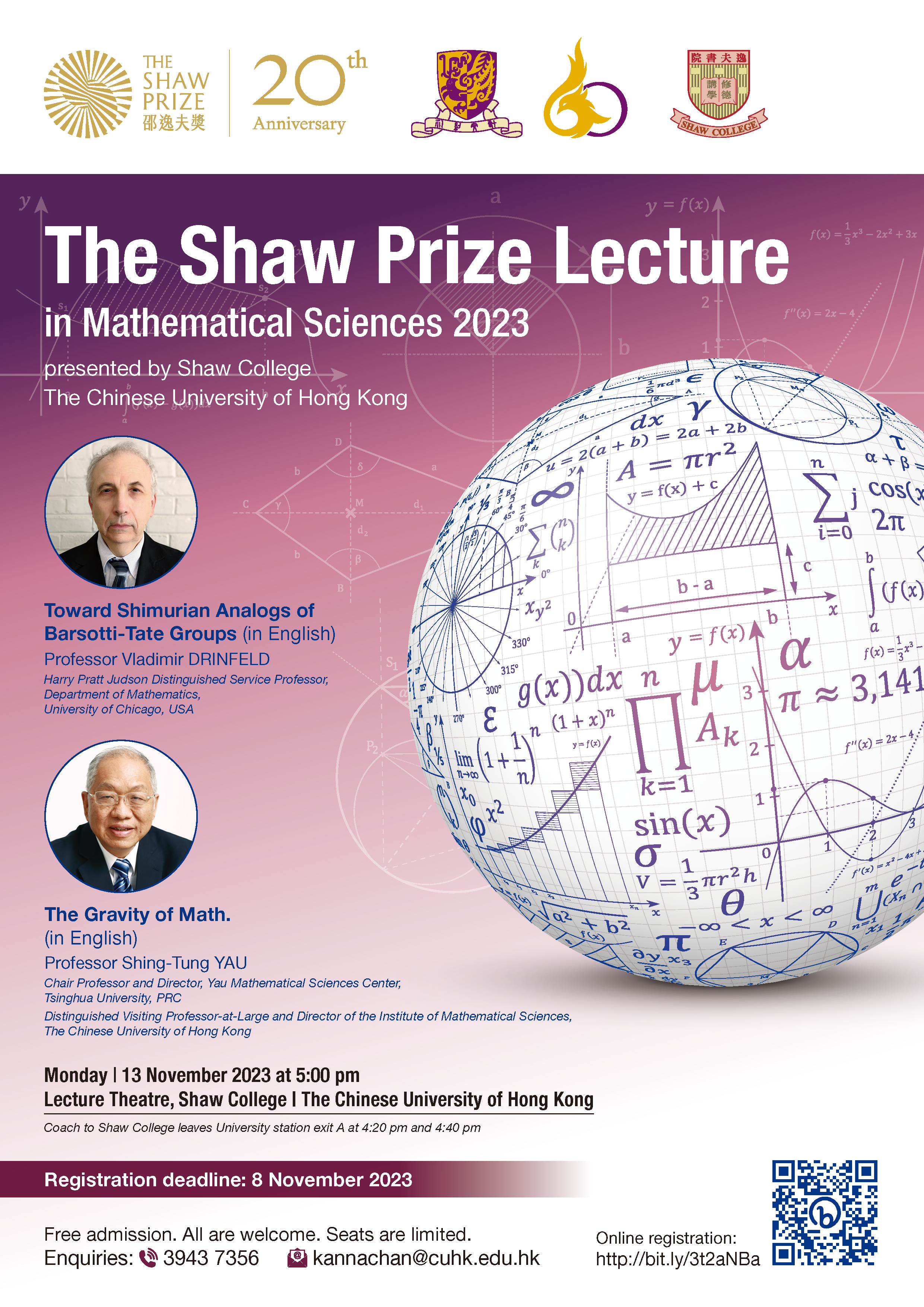 The Shaw Prize Lecture 2023